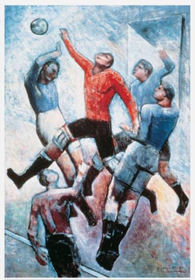 Carlo Carrá - Partido de fútbol