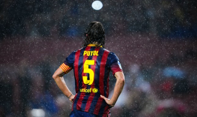 <> at Camp Nou on January 29, 2014 in Barcelona, Spain.