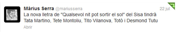 Tweet Marius Serra